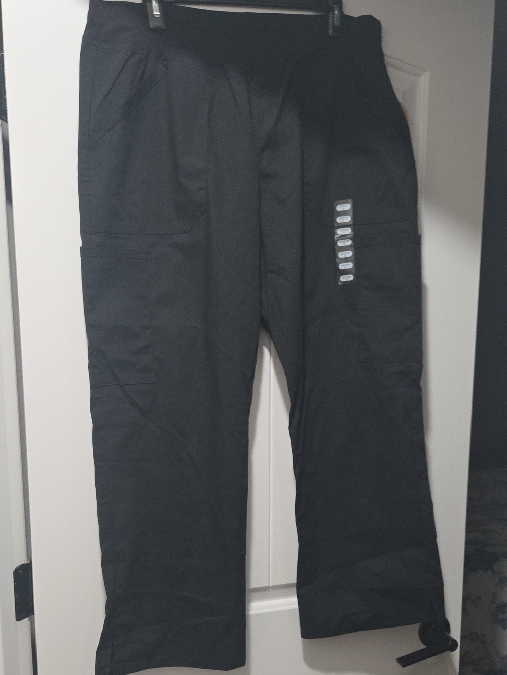 Men's Black Utility Cargo Pants - Comfortable Everyday Wear. Unisex New